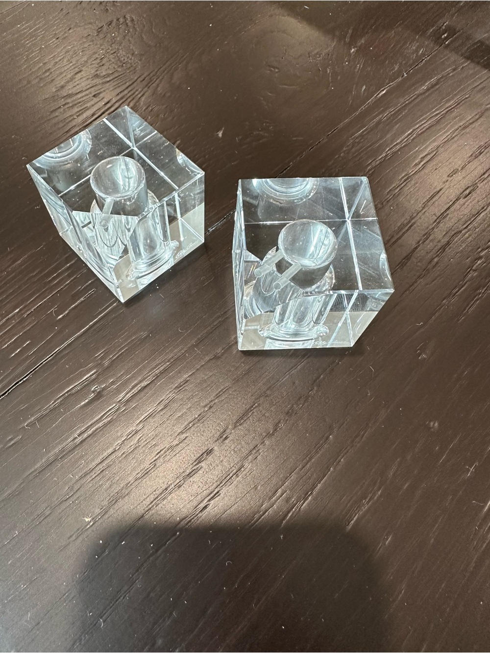 NEW Crystal Salt & Pepper Shakers